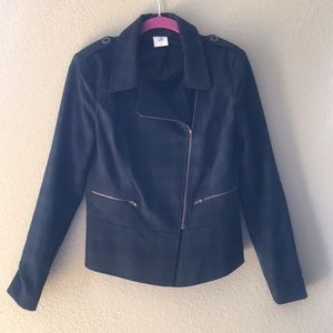 Blue and Green Plaid Jacket